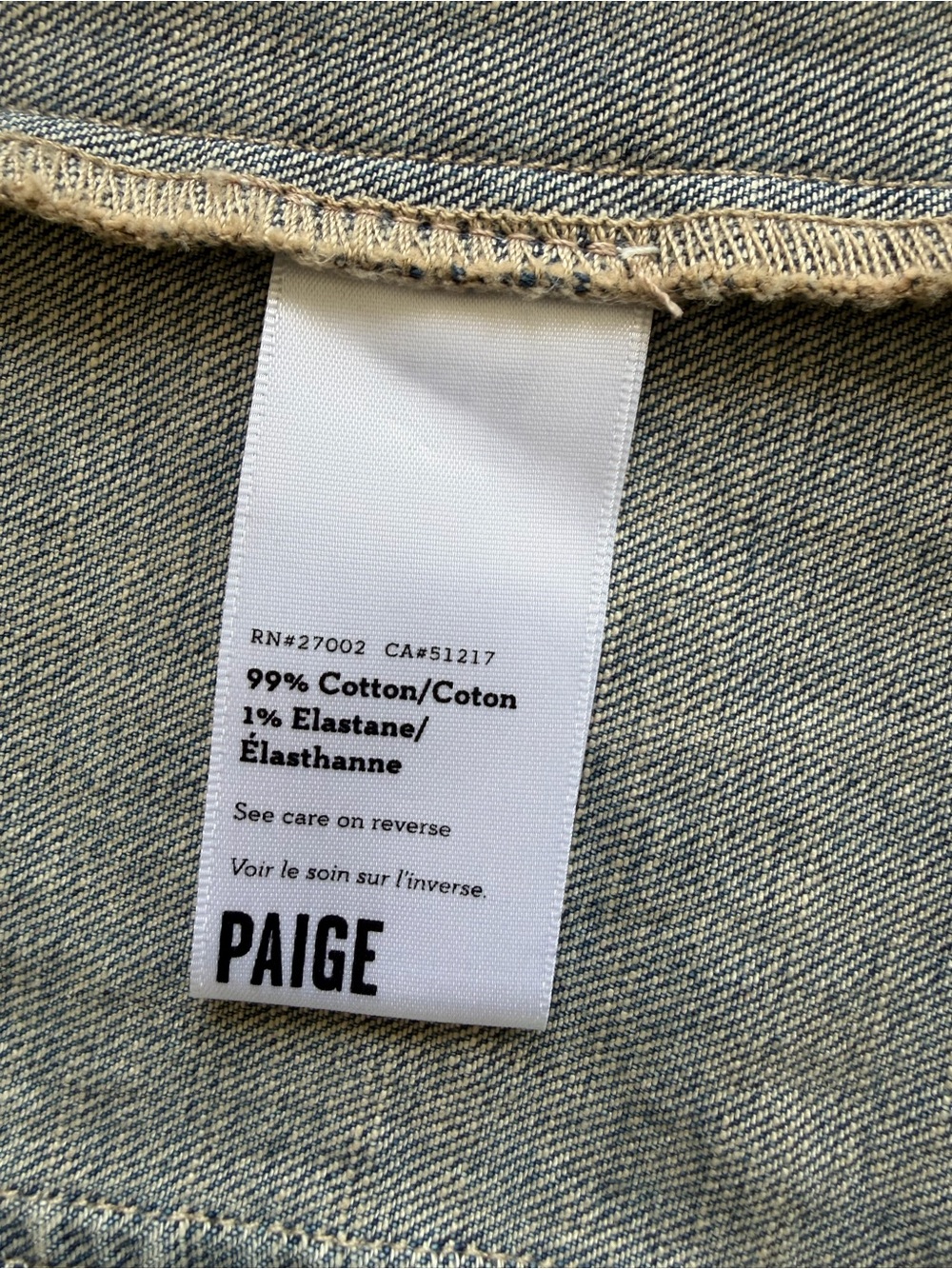 Paige Denim Vest Small Women’s Full Zipper Collared Blue - Picture 3 of 12